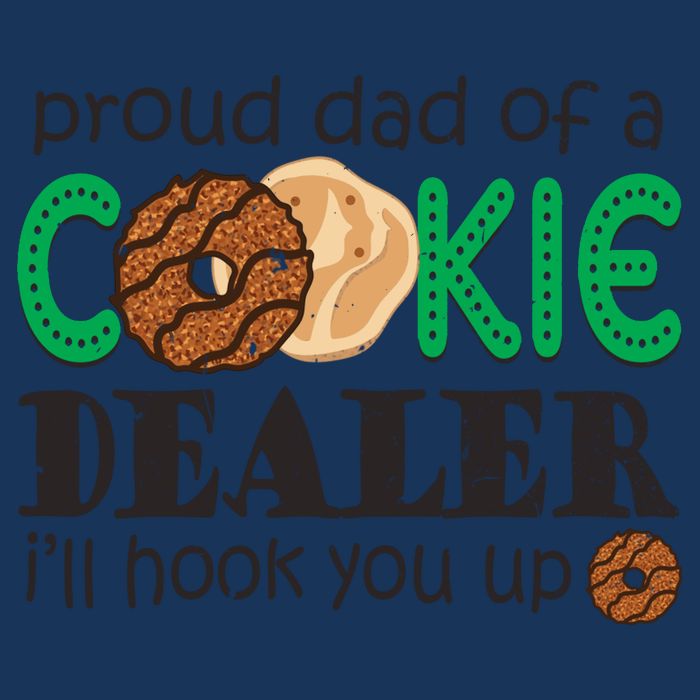 Scout Proud Dad Of A Cookie Dealer Girl Troop Leader Pullover Hoodie Cooling Performance Crew T-Shirt