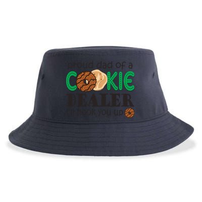 Scout Proud Dad Of A Cookie Dealer Girl Troop Leader Pullover Hoodie Sustainable Bucket Hat