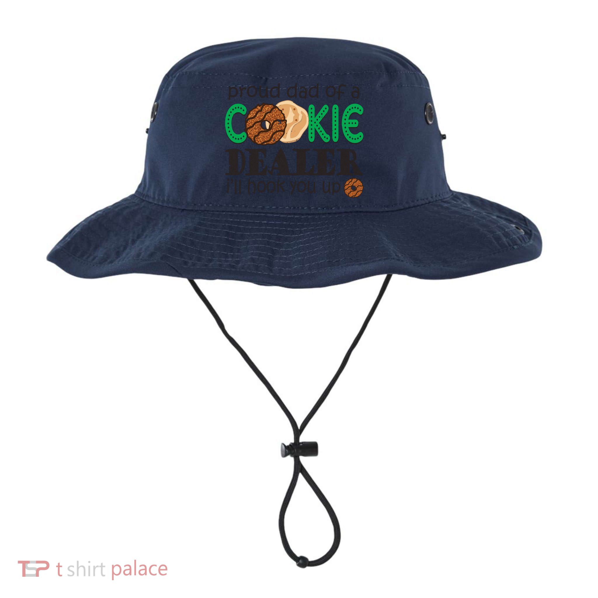 Scout Proud Dad Of A Cookie Dealer Girl Troop Leader Pullover Hoodie Bucket Hat