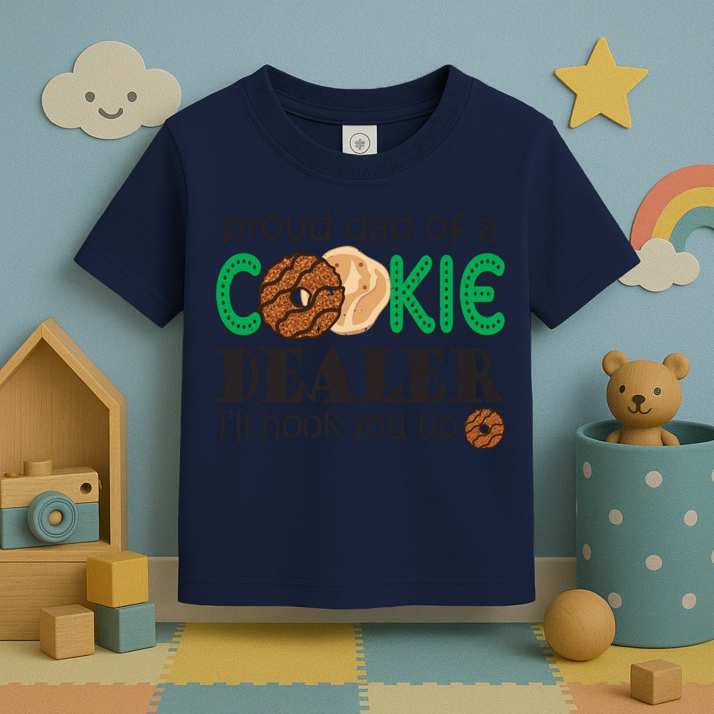 Scout Proud Dad Of A Cookie Dealer Girl Troop Leader Pullover Hoodie Toddler T-Shirt