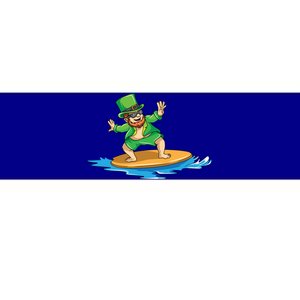 St Patricks Day Surfing Leprechaun St Patricks Day Surf Meaningful Gift Bumper Sticker