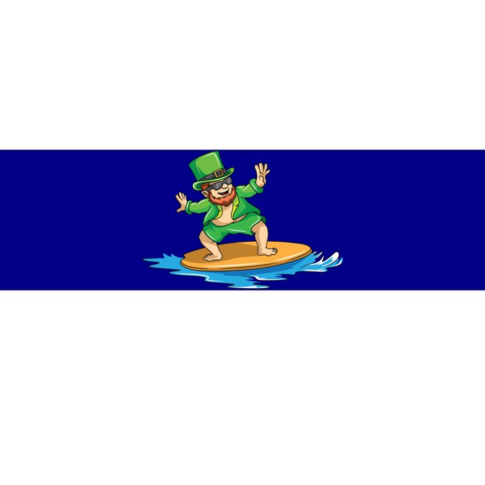 St Patricks Day Surfing Leprechaun St Patricks Day Surf Meaningful Gift Bumper Sticker