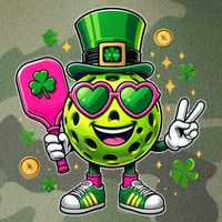 St. Patrick's Day Funny Lucky Pickleball Irish Shamrock Legacy Tie Dye Trucker Hat