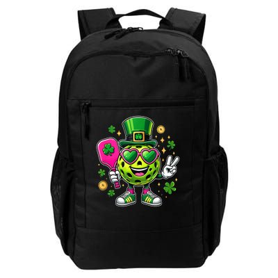 St. Patrick's Day Funny Lucky Pickleball Irish Shamrock Backpack