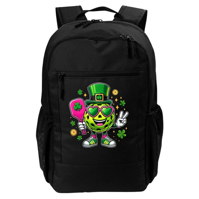 St. Patrick's Day Funny Lucky Pickleball Irish Shamrock Backpack