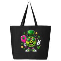 St. Patrick's Day Funny Lucky Pickleball Irish Shamrock 25L Jumbo Tote