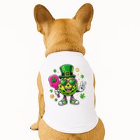 St. Patrick's Day Funny Lucky Pickleball Irish Shamrock Doggie Tank