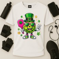 St. Patrick's Day Funny Lucky Pickleball Irish Shamrock Performance Shirt