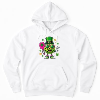 St. Patrick's Day Funny Lucky Pickleball Irish Shamrock Hoodie