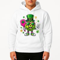 St. Patrick's Day Funny Lucky Pickleball Irish Shamrock Hoodie