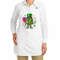 St. Patrick's Day Funny Lucky Pickleball Irish Shamrock Apron