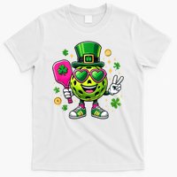 St. Patrick's Day Funny Lucky Pickleball Irish Shamrock T-Shirt