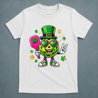 St. Patrick's Day Funny Lucky Pickleball Irish Shamrock T-Shirt