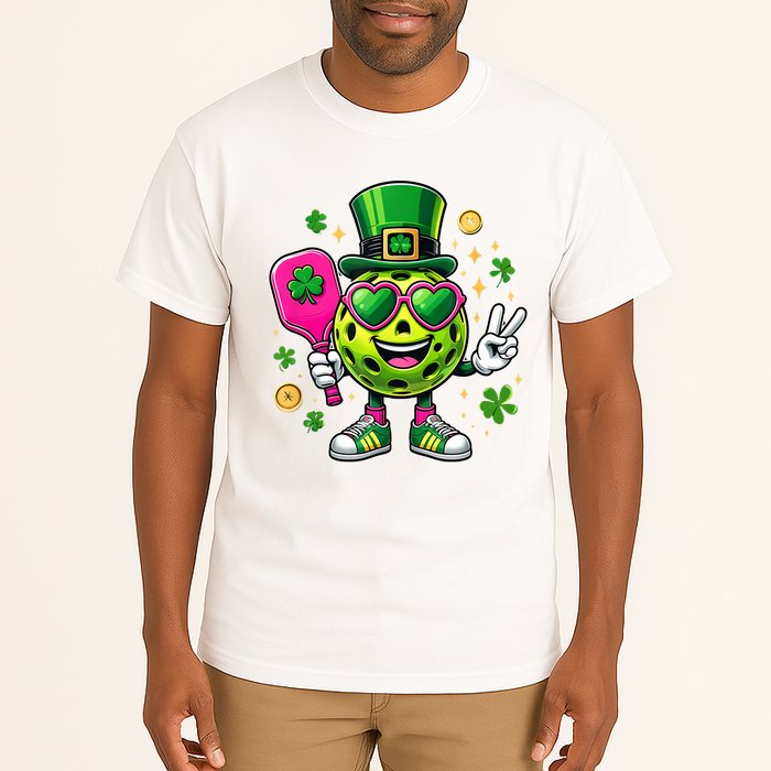 St. Patrick's Day Funny Lucky Pickleball Irish Shamrock Tall T-Shirt