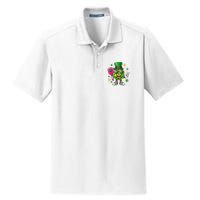 St. Patrick's Day Funny Lucky Pickleball Irish Shamrock Dry Zone Grid Polo
