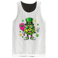 St. Patrick's Day Funny Lucky Pickleball Irish Shamrock Mesh Reversible Basketball Jersey Tank
