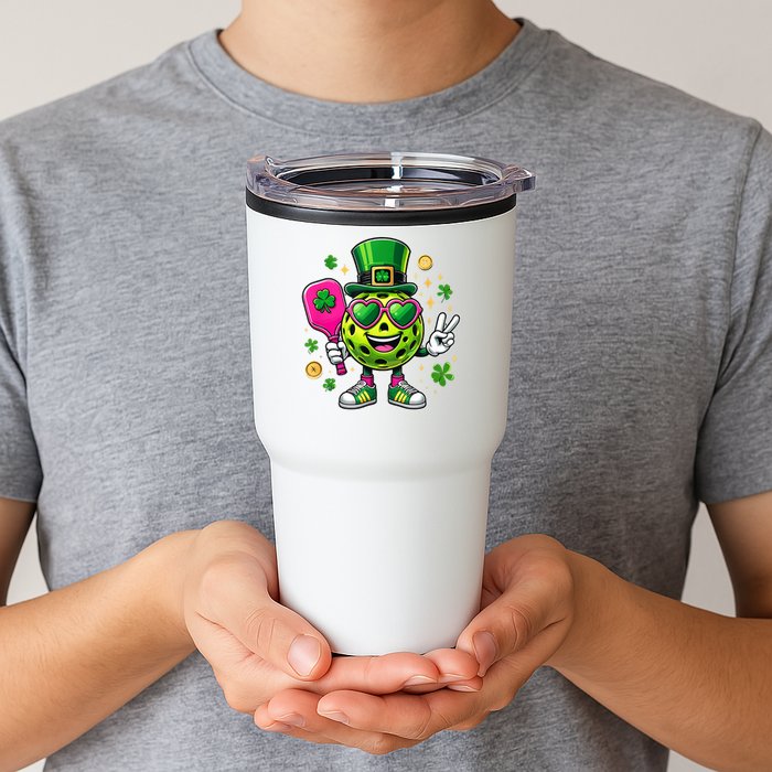 St. Patrick's Day Funny Lucky Pickleball Irish Shamrock Tumbler