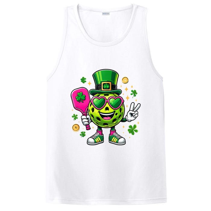 St. Patrick's Day Funny Lucky Pickleball Irish Shamrock PosiCharge Competitor Tank