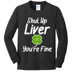 Saint Patrick's Day Sarcastic Funnys Womens Green Kids Long Sleeve Shirt