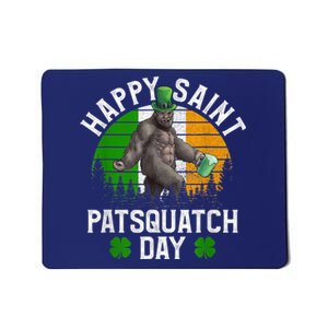 St PatrickS Day Sasquatchirish Bigfoot Green Mousepad