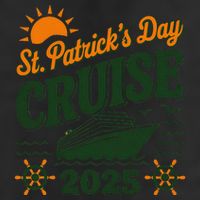St Patrick’S Day Cruise Squad 2025 Family Matching Fun Garment-Dyed Fleece Hoodie