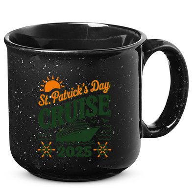 St Patrick’S Day Cruise Squad 2025 Family Matching Fun 15oz Campfire Ceramic Mug