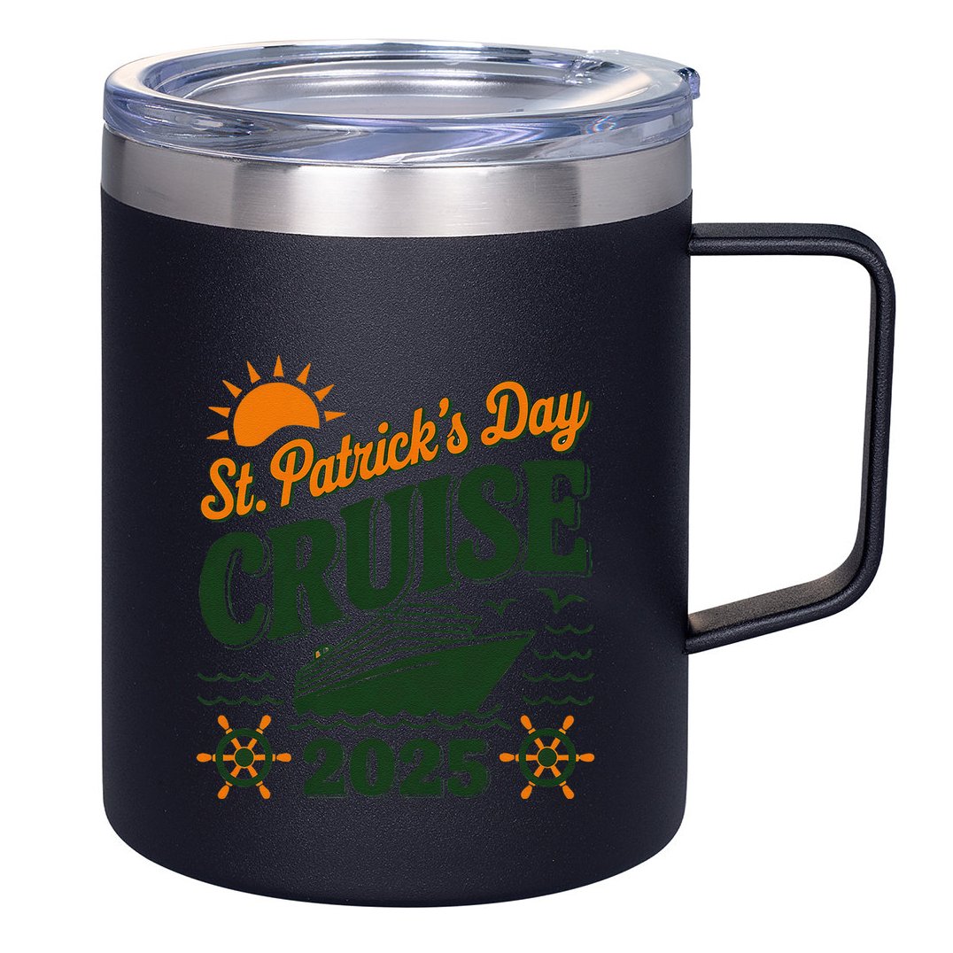 St Patrick’S Day Cruise Squad 2025 Family Matching Fun 12oz Stainless Steel Coffee Mug