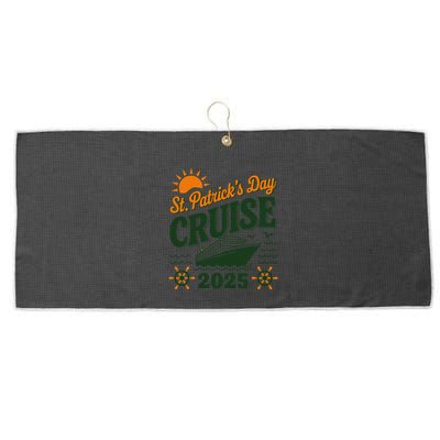 St Patrick’S Day Cruise Squad 2025 Family Matching Fun Large Microfiber Waffle Golf Towel