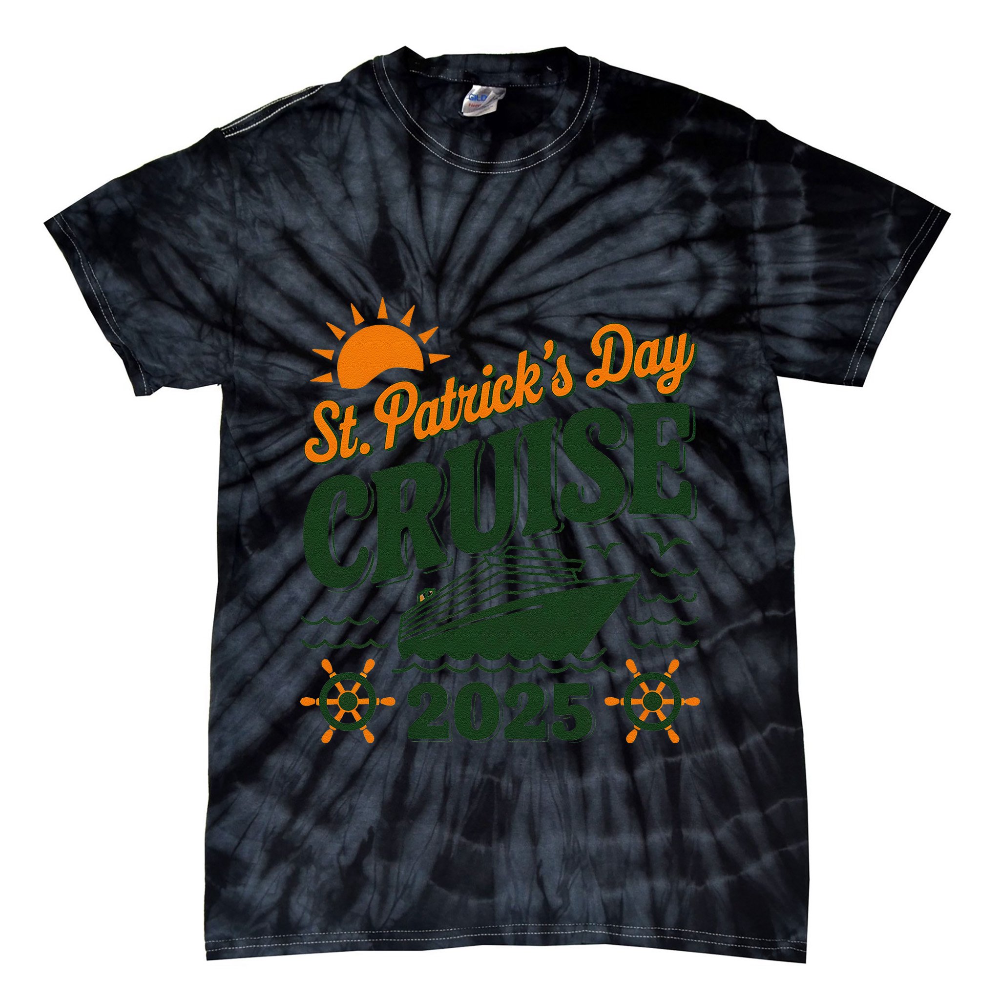 St Patrick’S Day Cruise Squad 2025 Family Matching Fun Tie-Dye T-Shirt