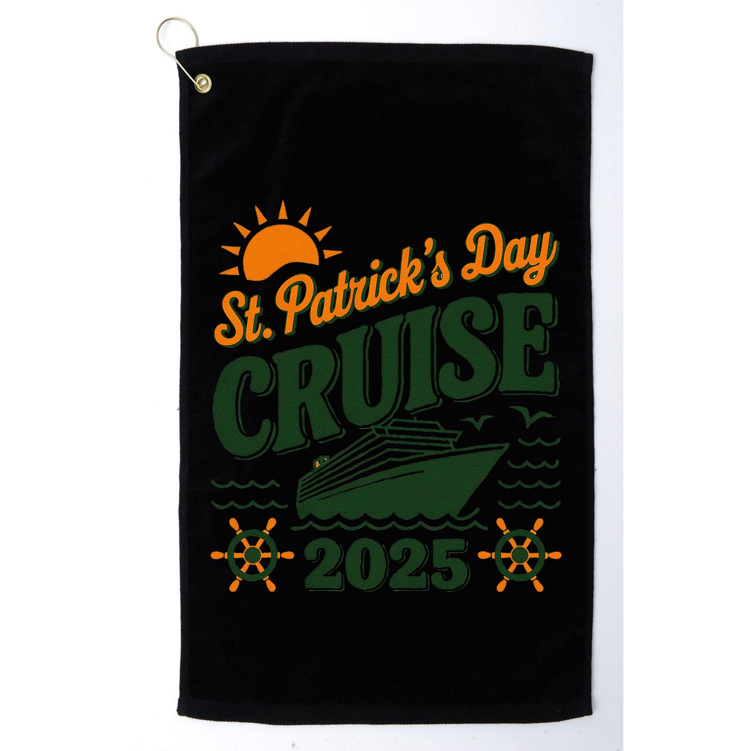 St Patrick’S Day Cruise Squad 2025 Family Matching Fun Golf Towel
