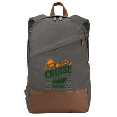 St Patrick’S Day Cruise Squad 2025 Family Matching Fun Cotton Canvas Backpack