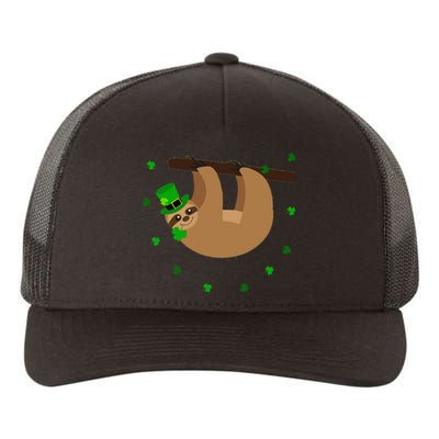 Saint Patrick's Day For Sloth Lovers Women Yupoong Adult 5-Panel Trucker Hat