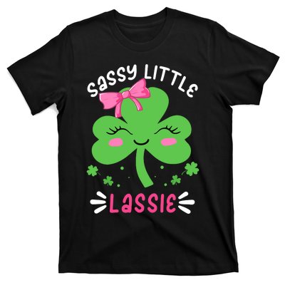 St Patricks Day Sassy Little Lassie Funny T-Shirt