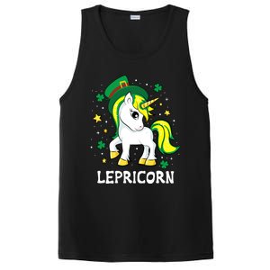 St Patricks Day Unicorn Lepricorn PosiCharge Competitor Tank