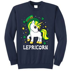 St Patricks Day Unicorn Lepricorn Sweatshirt