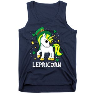 St Patricks Day Unicorn Lepricorn Tank Top