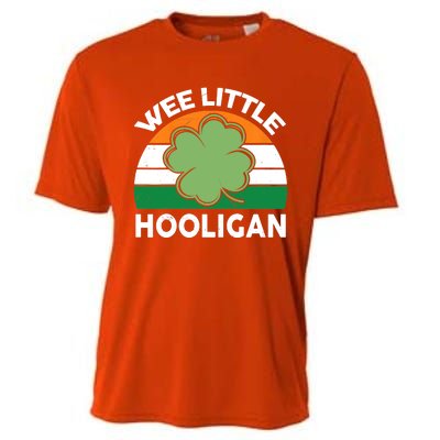 St Patricks Day Wee Little Hooligan Irish Baby Boy Cooling Performance Crew T-Shirt