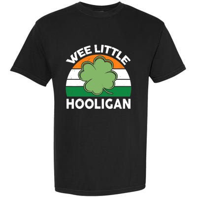 St Patricks Day Wee Little Hooligan Irish Baby Boy Garment-Dyed Heavyweight T-Shirt