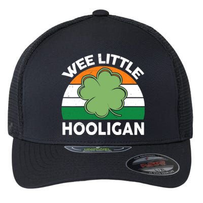 St Patricks Day Wee Little Hooligan Irish Baby Boy Flexfit Unipanel Trucker Cap