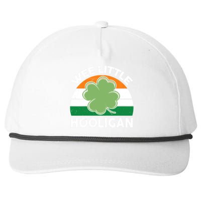 St Patricks Day Wee Little Hooligan Irish Baby Boy Snapback Five-Panel Rope Hat