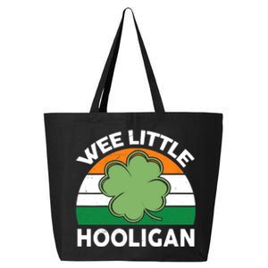 St Patricks Day Wee Little Hooligan Irish Baby Boy 25L Jumbo Tote