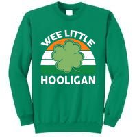 St Patricks Day Wee Little Hooligan Irish Baby Boy Sweatshirt