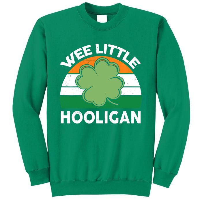 St Patricks Day Wee Little Hooligan Irish Baby Boy Sweatshirt