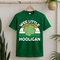 St Patricks Day Wee Little Hooligan Irish Baby Boy T-Shirt