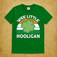 St Patricks Day Wee Little Hooligan Irish Baby Boy T-Shirt