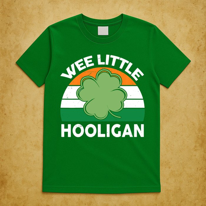 St Patricks Day Wee Little Hooligan Irish Baby Boy T-Shirt
