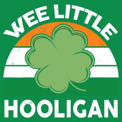St Patricks Day Wee Little Hooligan Irish Baby Boy T-Shirt