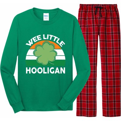 St Patricks Day Wee Little Hooligan Irish Baby Boy Long Sleeve Pajama Set