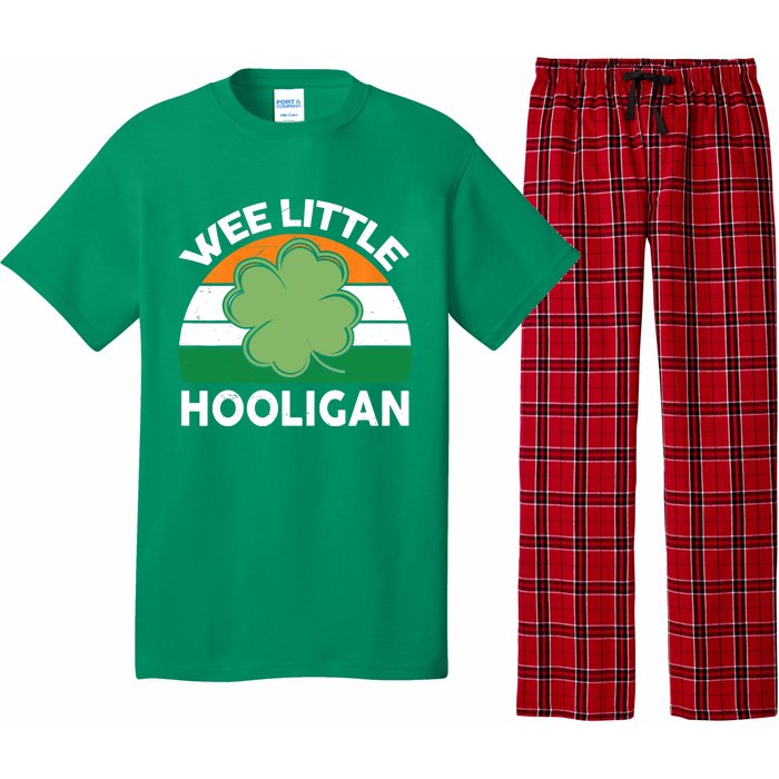 St Patricks Day Wee Little Hooligan Irish Baby Boy Pajama Set