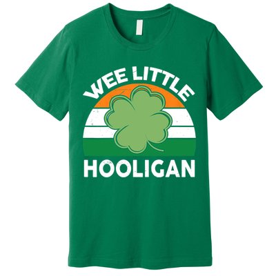 St Patricks Day Wee Little Hooligan Irish Baby Boy Premium T-Shirt